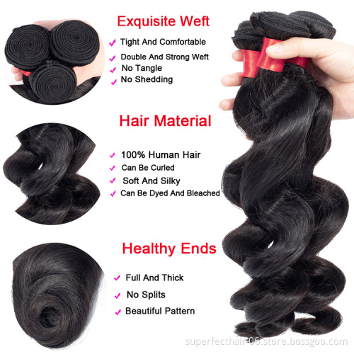 Drop Shipping No Tangle No Shed Dyeable100% Virgin Mink Indian Human Hair Cuticle Aligned Hair Bundles